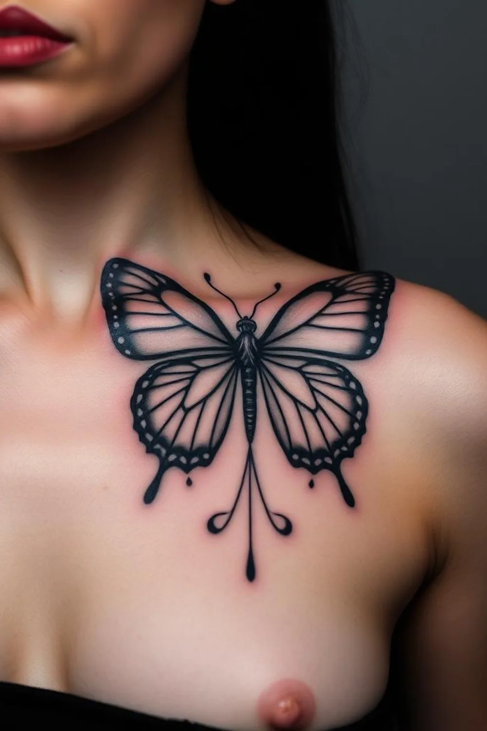 Minimalistische Schmetterlings-Tattoos: 40+ Ideen