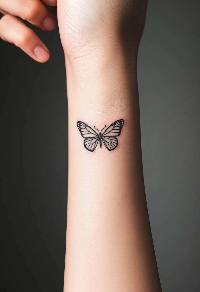 Minimalist Butterfly Fine Line Tattoo: Die 7 besten Motive